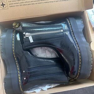 2976 Max Black Patent Leather Platform Boots